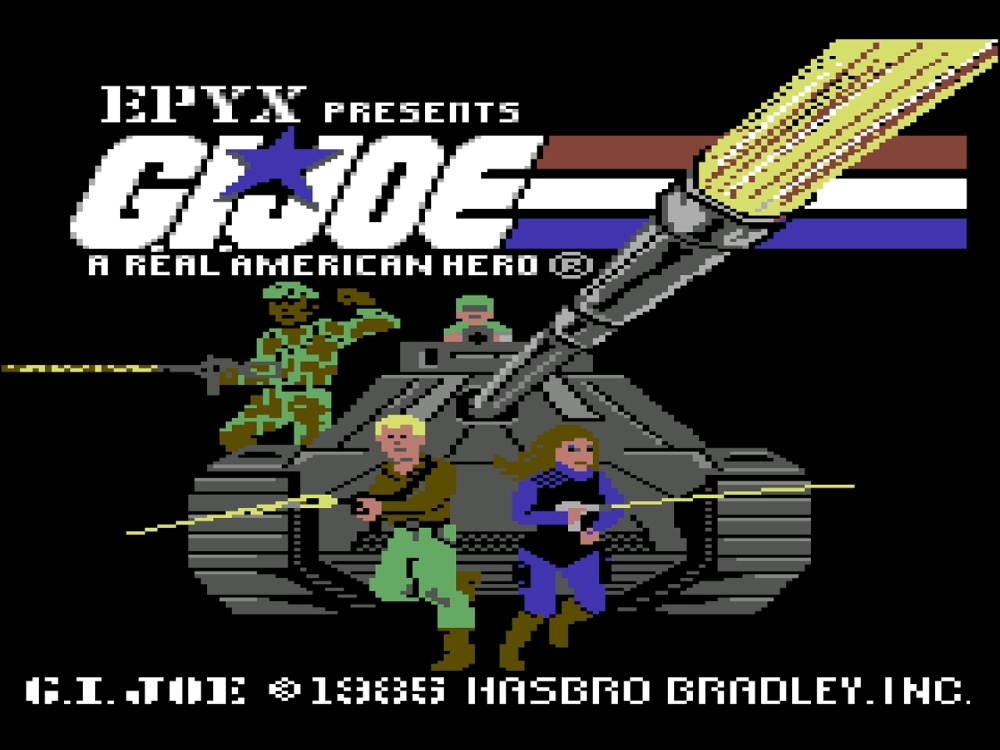 Title Screen of G.I. Joe: A Real American Hero for Commodore 64